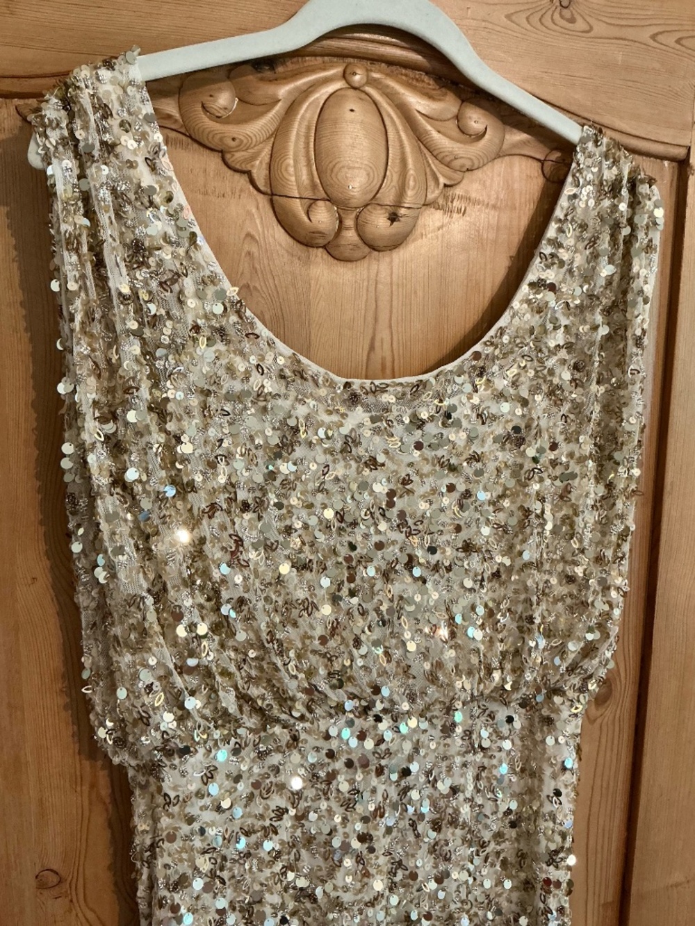 Aidan Mattox Sequin Mini Dress Size 6 - Picture 8 of 12